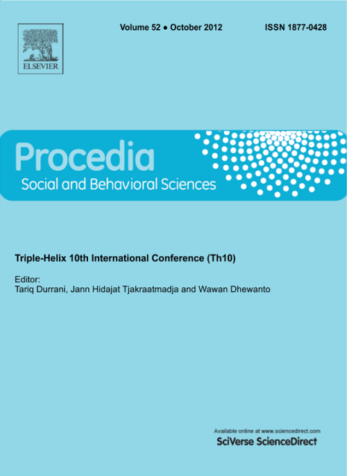 Procedia – Social and Behavioral Sciences 2012, 52