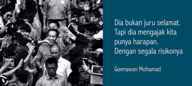 Endorsing Jokowi